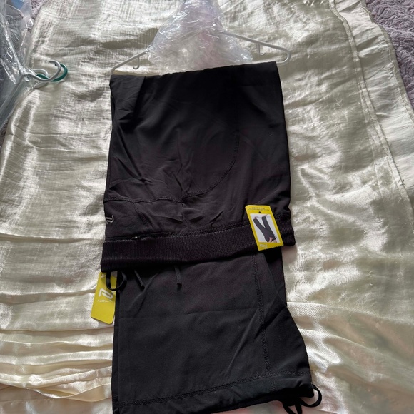 PANTS, TREKKING PANT, BLACK, SIZE 4X, PULL ON, DRAWSTRINGS ON HEMS & WAIST, - Picture 1 of 7